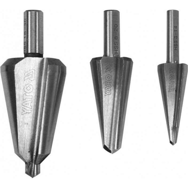 Konusveida urbju komplekts metālam 3 gab., 4-30 mm цена и информация | Rokas instrumenti | 220.lv