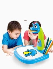 Daudzfunkcionāls zīmēšanas projektors Blue Dinosaur cena un informācija | Attīstošās rotaļlietas | 220.lv