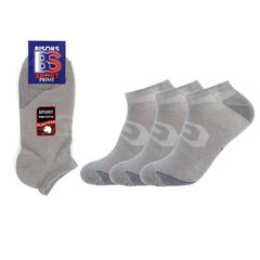 Мужские спортивные носки Bisoks 12352 серые, 3 пары цена и информация | Мужские носки | 220.lv