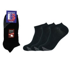 Мужские спортивные носки Bisoks 12352 черные, 3 пары цена и информация | Мужские носки | 220.lv
