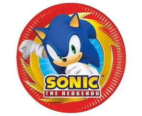 Dzimšanas dienas trauku komplekts Sonic the Hedgehog cena un informācija | Vienreizējie trauki | 220.lv