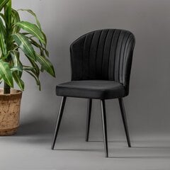 2 krēslu komplekts Kalune Design Rubi, melns цена и информация | Стулья для кухни и столовой | 220.lv