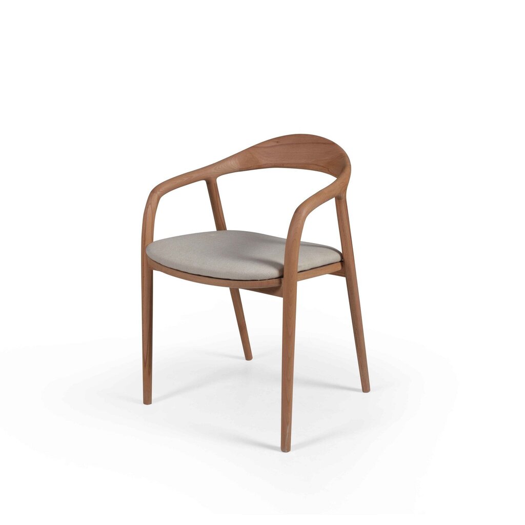 Krēsls Kalune Design Albero 73, brūns/smilškrāsas цена и информация | Virtuves un ēdamistabas krēsli | 220.lv