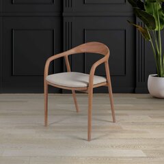 Krēsls Kalune Design Albero 73, brūns/smilškrāsas cena un informācija | Virtuves un ēdamistabas krēsli | 220.lv