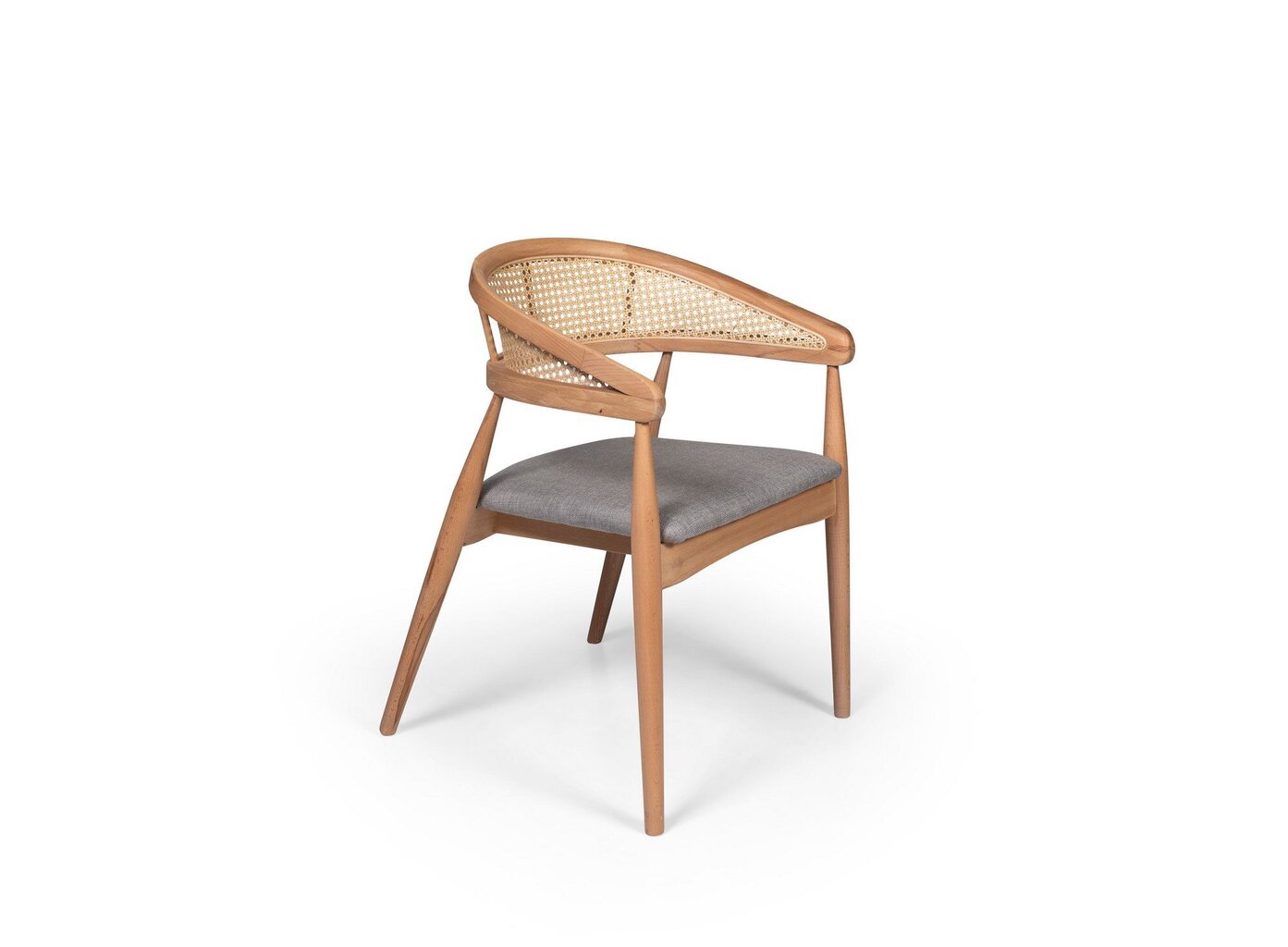 Krēsls Kalune Design Belen, brūns/pelēks cena un informācija | Virtuves un ēdamistabas krēsli | 220.lv