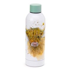 Bērnu ūdens pudele Jan Pashley Highland Coo Cow, 530 ml cena un informācija | Ūdens pudeles | 220.lv