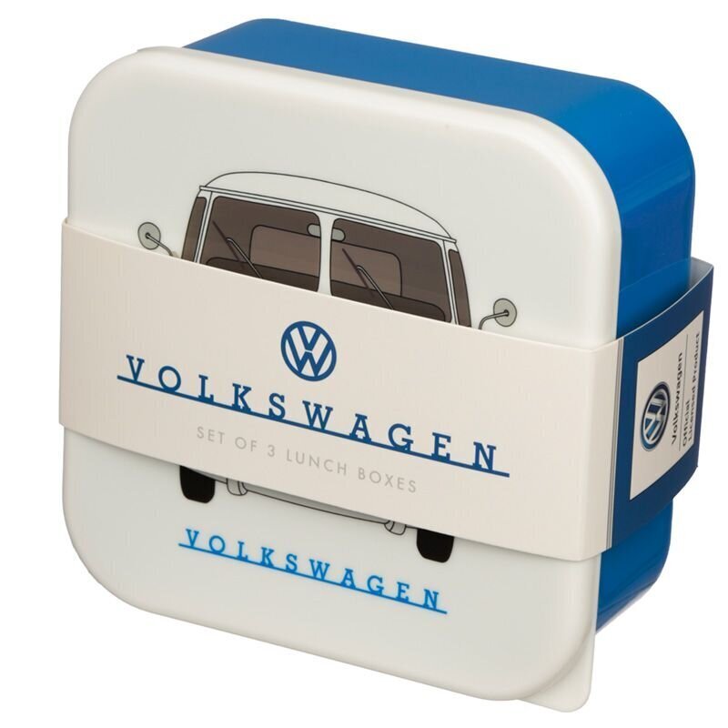 Bērnu pusdienu kastīšu komplekts Volkswagen VW T1, 3 gab. cena un informācija | Trauki pārtikas uzglabāšanai | 220.lv