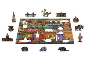 Koka puzle ar figūrām Wooden City Veikals, 200 d. cena un informācija | Puzles, 3D puzles | 220.lv