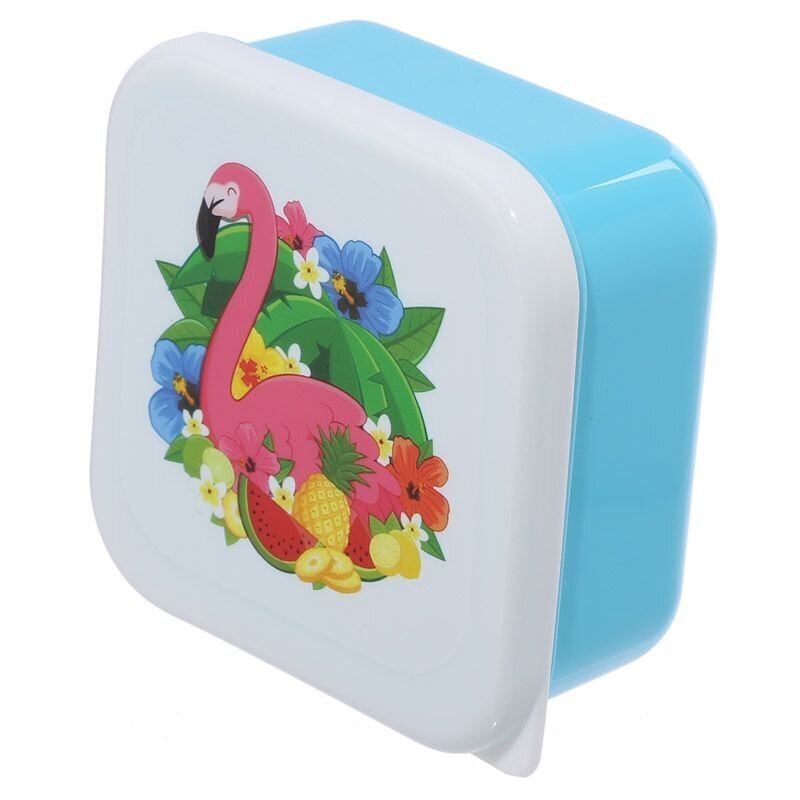 Bērnu pusdienu kastīšu komplekts Flamingo Pink, 3 gab. cena un informācija | Trauki pārtikas uzglabāšanai | 220.lv
