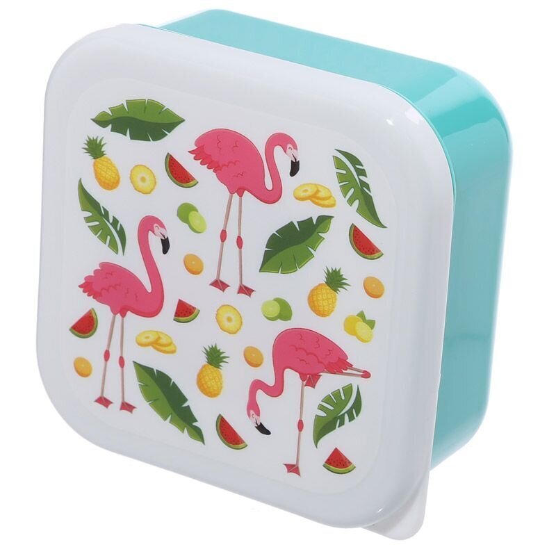 Bērnu pusdienu kastīšu komplekts Flamingo Pink, 3 gab. cena un informācija | Trauki pārtikas uzglabāšanai | 220.lv