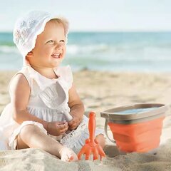 Saliekams smilšu spainis ar piederumiem, 3d. cena un informācija | Ūdens, smilšu un pludmales rotaļlietas | 220.lv