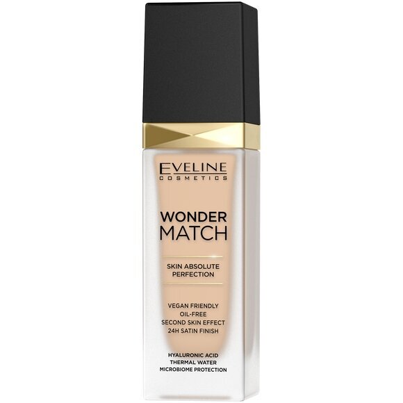 Tonālais krēms Eveline Cosmetics Wonder Match, 16 light beige, 30 ml cena un informācija | Grima bāzes, tonālie krēmi, pūderi | 220.lv