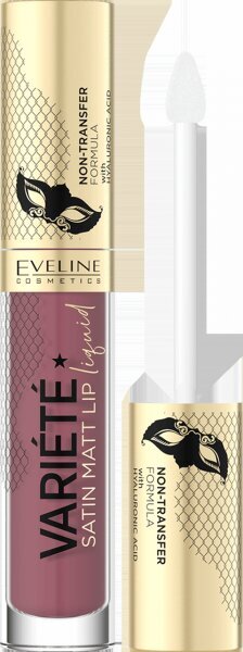 Šķidrā lūpu krāsa Eveline Cosmetics Variete Satin Matt, 03 berry shake, 4.5 ml cena un informācija | Lūpu krāsas, balzāmi, spīdumi, vazelīns | 220.lv