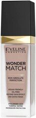 Tonālais krēms Eveline Cosmetics Wonder Match, 45 honey, 30 ml cena un informācija | Grima bāzes, tonālie krēmi, pūderi | 220.lv