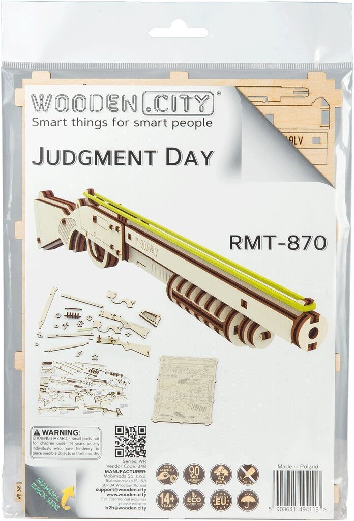 Koka konstruktors Wooden City Rifle cena un informācija | Konstruktori | 220.lv