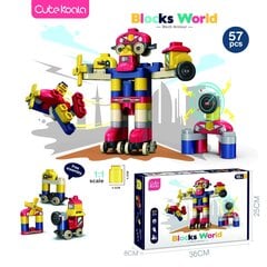 Celtniecības bloku komplekts- robots цена и информация | Игрушки для мальчиков | 220.lv