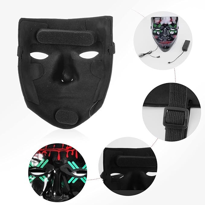 LED maska ​​Southsky SMK202 цена и информация | Karnevāla kostīmi, maskas un parūkas | 220.lv