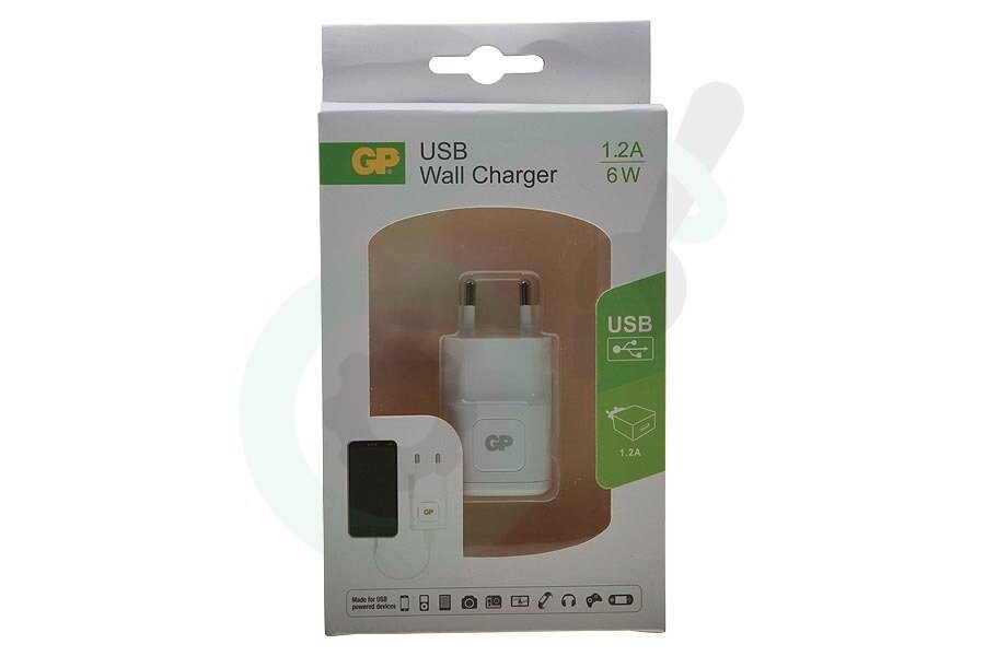 USB lādētajs GP WA11 1.2A 6W cena un informācija | Lādētāji un adapteri | 220.lv