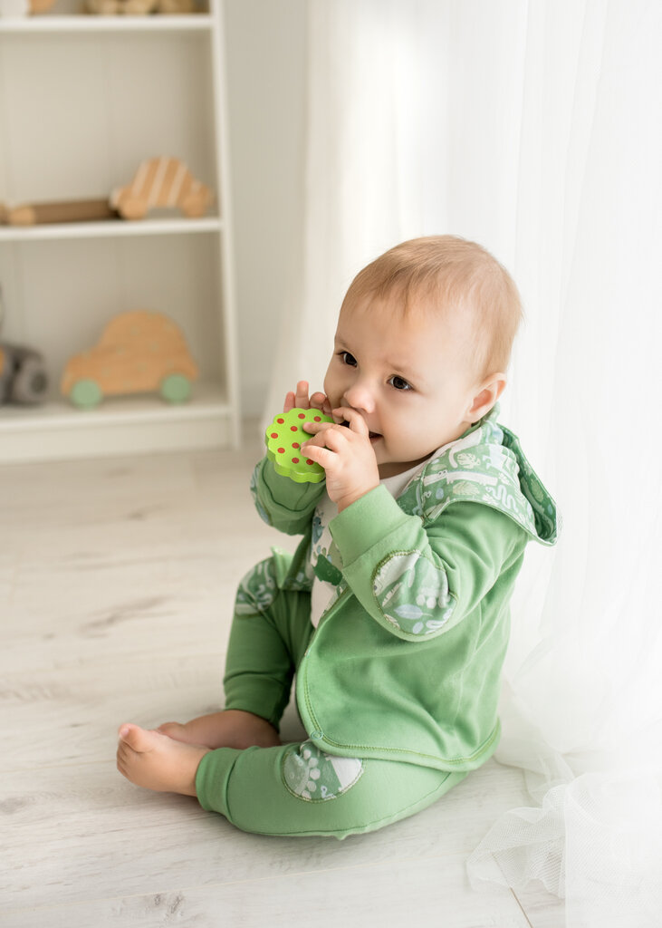 Komplekts zēnam Nini BB-6, zaļš cena un informācija | Apģērbu komplekti jaundzimušajiem | 220.lv