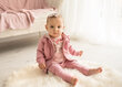Komplekts meitenei Nini BB-21, rozā cena un informācija | Apģērbu komplekti jaundzimušajiem | 220.lv