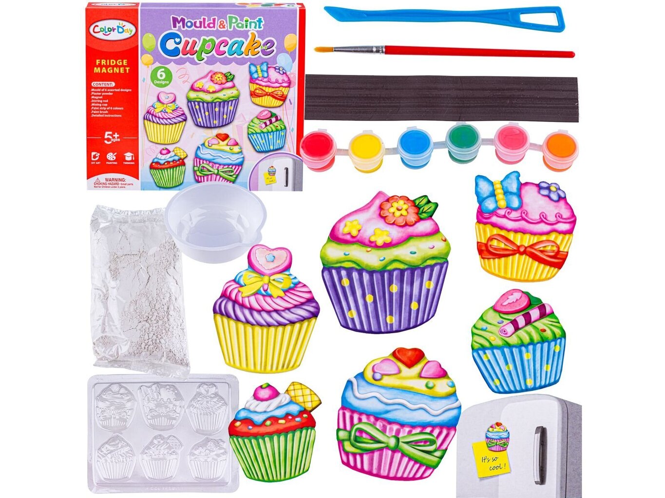 Radošais komplekts Color Day Cupcake cena un informācija | Attīstošās rotaļlietas | 220.lv