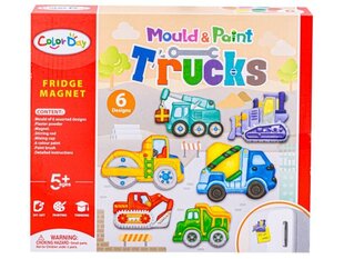 Radošs komplekts Color Day Trucks cena un informācija | Attīstošās rotaļlietas | 220.lv