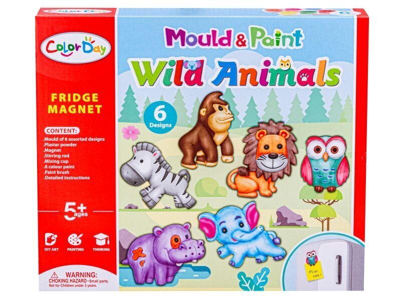 Radošs komplekts Color Day Wild Animals cena un informācija | Attīstošās rotaļlietas | 220.lv
