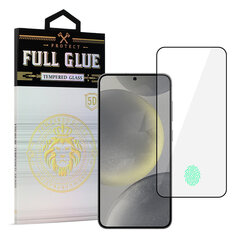 Закаленное стекло HARD Full Glue 5D для SAMSUNG GALAXY S24 (с разблокировкой по отпечатку пальца), черное цена и информация | Защитные пленки для телефонов | 220.lv