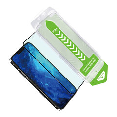 Закаленное стекло 9H с монтажной рамкой для iPhone 15 Pro Max Стекло Wozinsky Premium Glass — черное цена и информация | Защитные пленки для телефонов | 220.lv