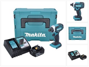 Аккумуляторный ударный гайковерт Makita 18 В с аккумулятором цена и информация | Шуруповерты, дрели | 220.lv