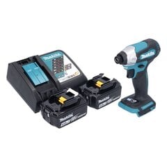 Аккумуляторный ударный гайковерт Makita 18 В с аккумулятором цена и информация | Шуруповерты, дрели | 220.lv