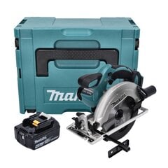 Аккумуляторная ручная дисковая пила Makita 18 В с аккумулятором цена и информация | Пилы, циркулярные станки | 220.lv