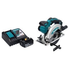 Аккумуляторная ручная дисковая пила Makita 18 В с аккумулятором цена и информация | Пилы, циркулярные станки | 220.lv