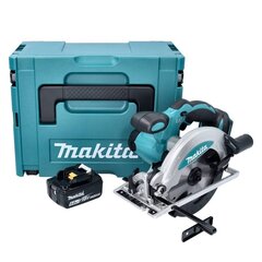 Аккумуляторная ручная дисковая пила Makita 18 В с аккумулятором цена и информация | Пилы, циркулярные станки | 220.lv