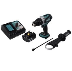 Аккумуляторная ударная дрель Makita 18 v с аккумулятором цена и информация | Шуруповерты, дрели | 220.lv