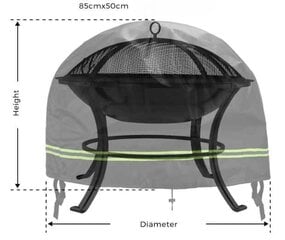 Ūdensnecaurlaidīgs grila pārsegs MK18, 80x50 cm cena un informācija | Grila, barbekjū piederumi un aksesuāri | 220.lv