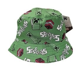 Летняя шляпа Minecraft, зеленая цена и информация | Шапки, перчатки, шарфы для мальчиков | 220.lv