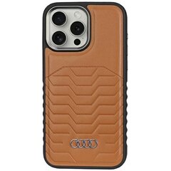 Audi Synthetic Leather MagSafe iPhone 14 Pro 6.1" czarny|black hardcase AU-TPUPCMIP14P-GT|D3-BK цена и информация | Чехлы для телефонов | 220.lv