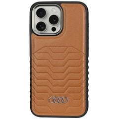 Audi Synthetic Leather MagSafe iPhone 15 Pro 6.1" czerwony|red hardcase AU-TPUPCMIP15P-GT|D3-RD цена и информация | Чехлы для телефонов | 220.lv