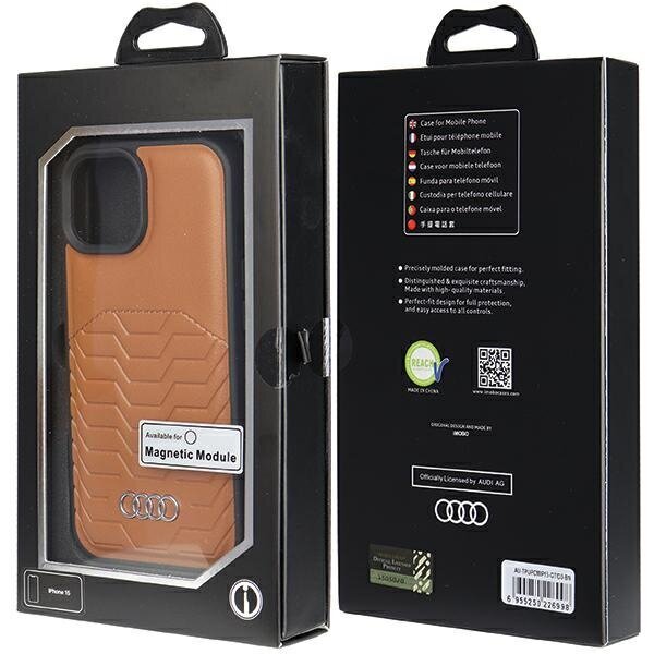 Audi Synthetic Leather Mag cena un informācija | Telefonu vāciņi, maciņi | 220.lv