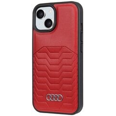 Audi Synthetic Leather MagSafe iPhone 15 | 14 | 13 6.1" czerwony|red hardcase AU-TPUPCMIP15-GT|D3-RD цена и информация | Чехлы для телефонов | 220.lv