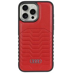 Audi Synthetic Leather MagSafe iPhone 14 Pro 6.1" czarny|black hardcase AU-TPUPCMIP14P-GT|D3-BK цена и информация | Чехлы для телефонов | 220.lv