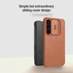 Nillkin Qin Book PRO Case for Samsung Galaxy A35 5G Black цена и информация | Чехлы для телефонов | 220.lv