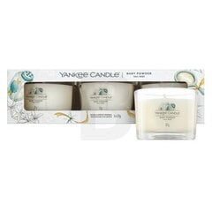 Yankee Candle Fresh Cut Roses 3 x 37 g цена и информация | Подсвечники, свечи | 220.lv