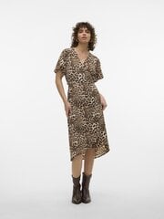 Vero moda женское платье 10287361*06, белый/коричневый 5715511887662 цена и информация | Платья | 220.lv