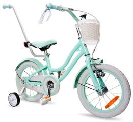 Velosipēds meitenēm Silver Moon, 14", zaļš цена и информация | Балансировочные велосипеды | 220.lv