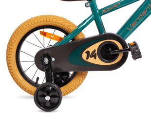 Велосипед для мальчика 14 дюймов Verdant Rowan зеленый цена и информация | Балансировочные велосипеды | 220.lv