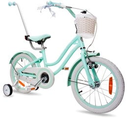 Velosipēds meitenēm Silver Moon, 16", zaļš цена и информация | Балансировочные велосипеды | 220.lv