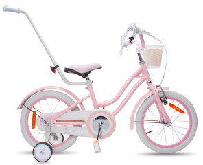 Велосипед для девочки 16 дюймов Silver Moon розовый цена и информация | Балансировочные велосипеды | 220.lv