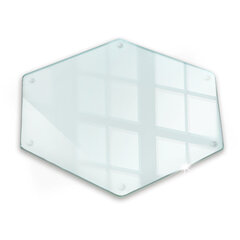 Caurspīdīgs stikla dēlis, 40 cm цена и информация | Pазделочные доски | 220.lv